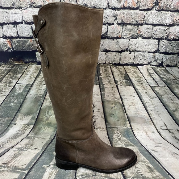 Vince Camuto Heeled Knee High  Leather Boots - Picture 5 of 8